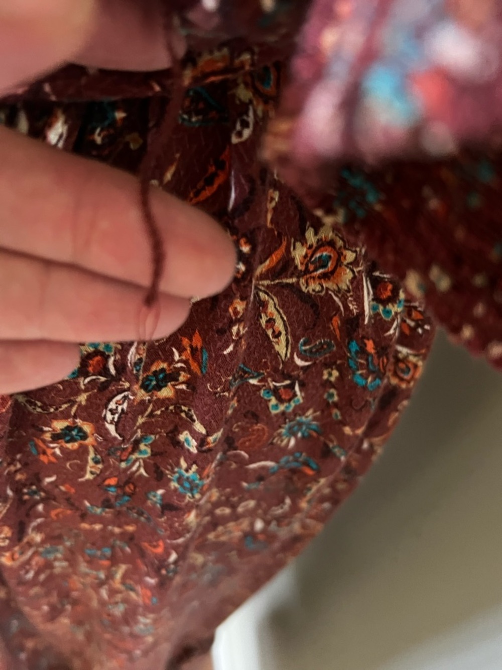 Knox Rose Rust Floral Wrap Maxi Dress - Picture 6 of 9